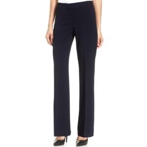 Nine West Flare Leg Trousers Navy Blue Womens 4 Dress Pants